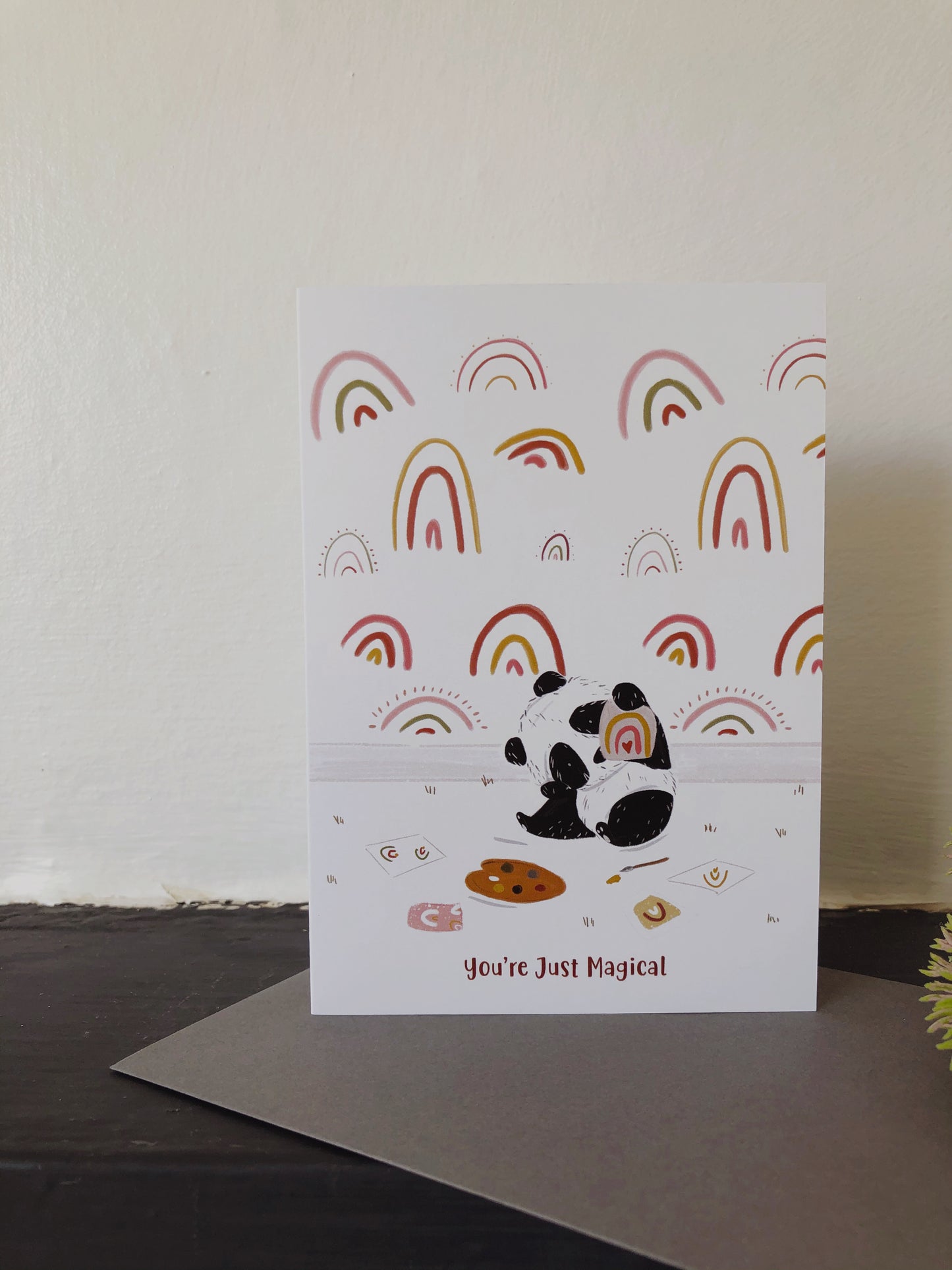 Panda Rainbow Card