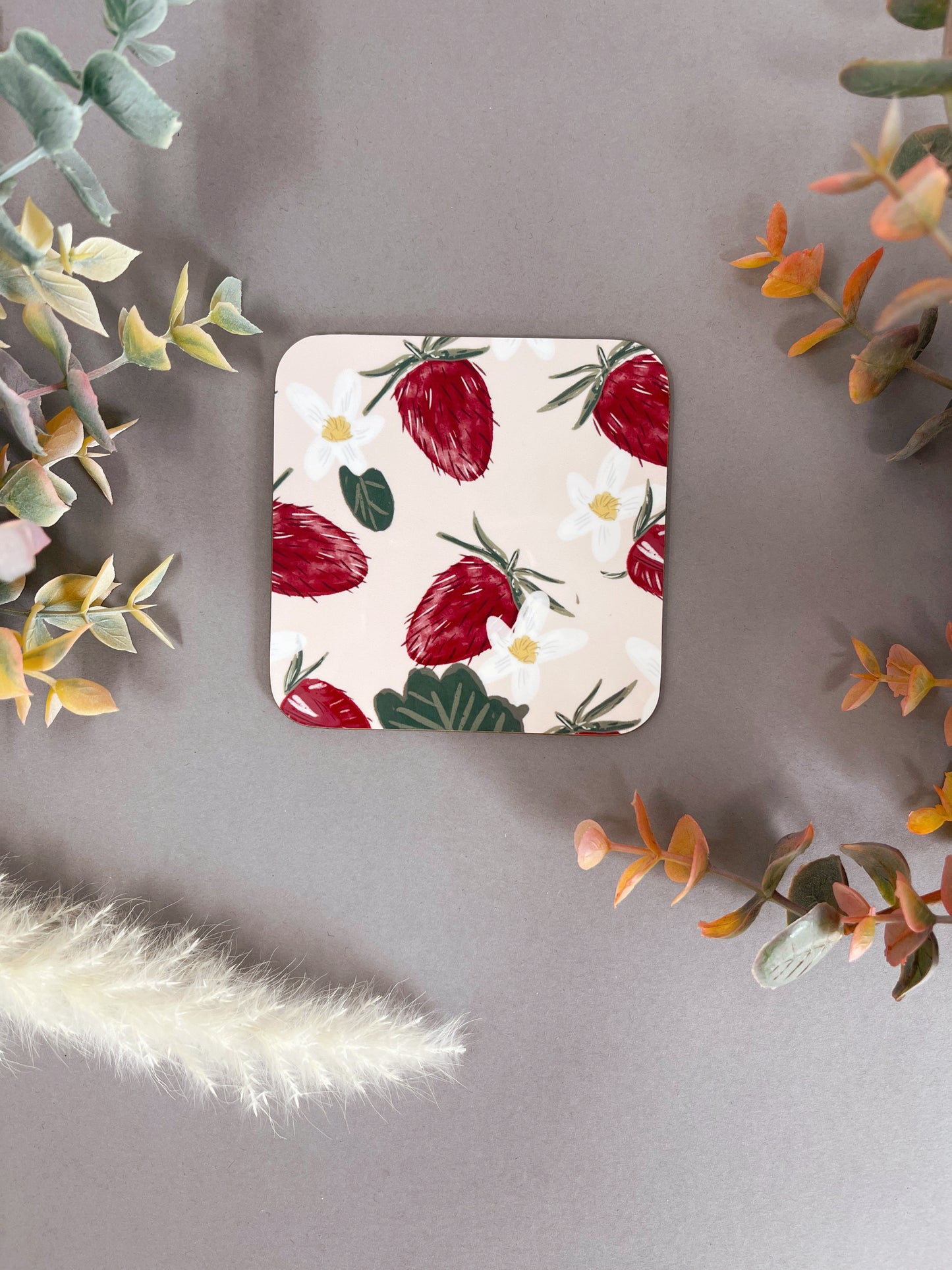 Strawberry Coaster