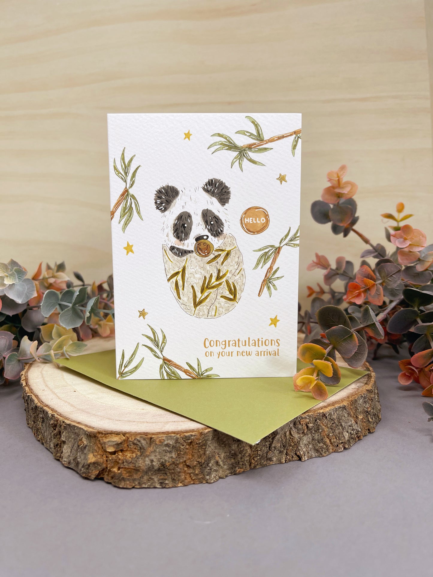 Panda New Baby Card
