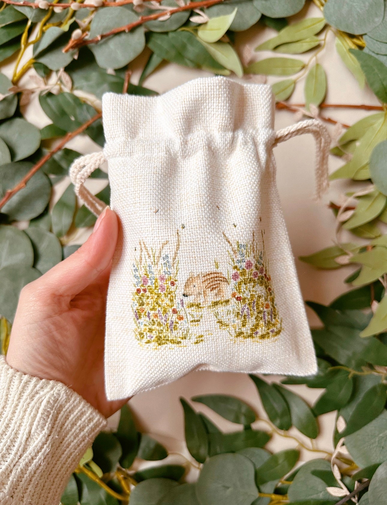 Wild Boar Drawstring Bag