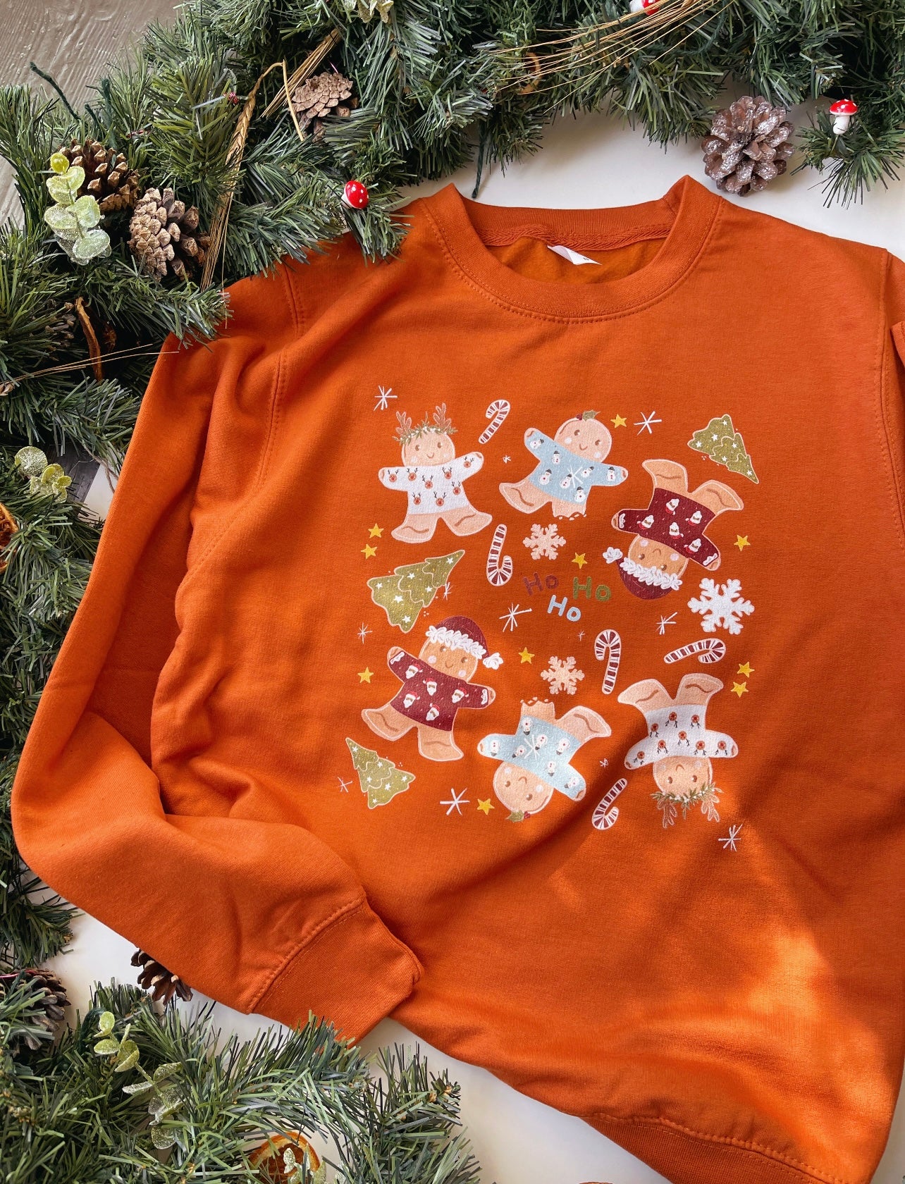 Gingerbread Christmas Sweatshirt - ADULT