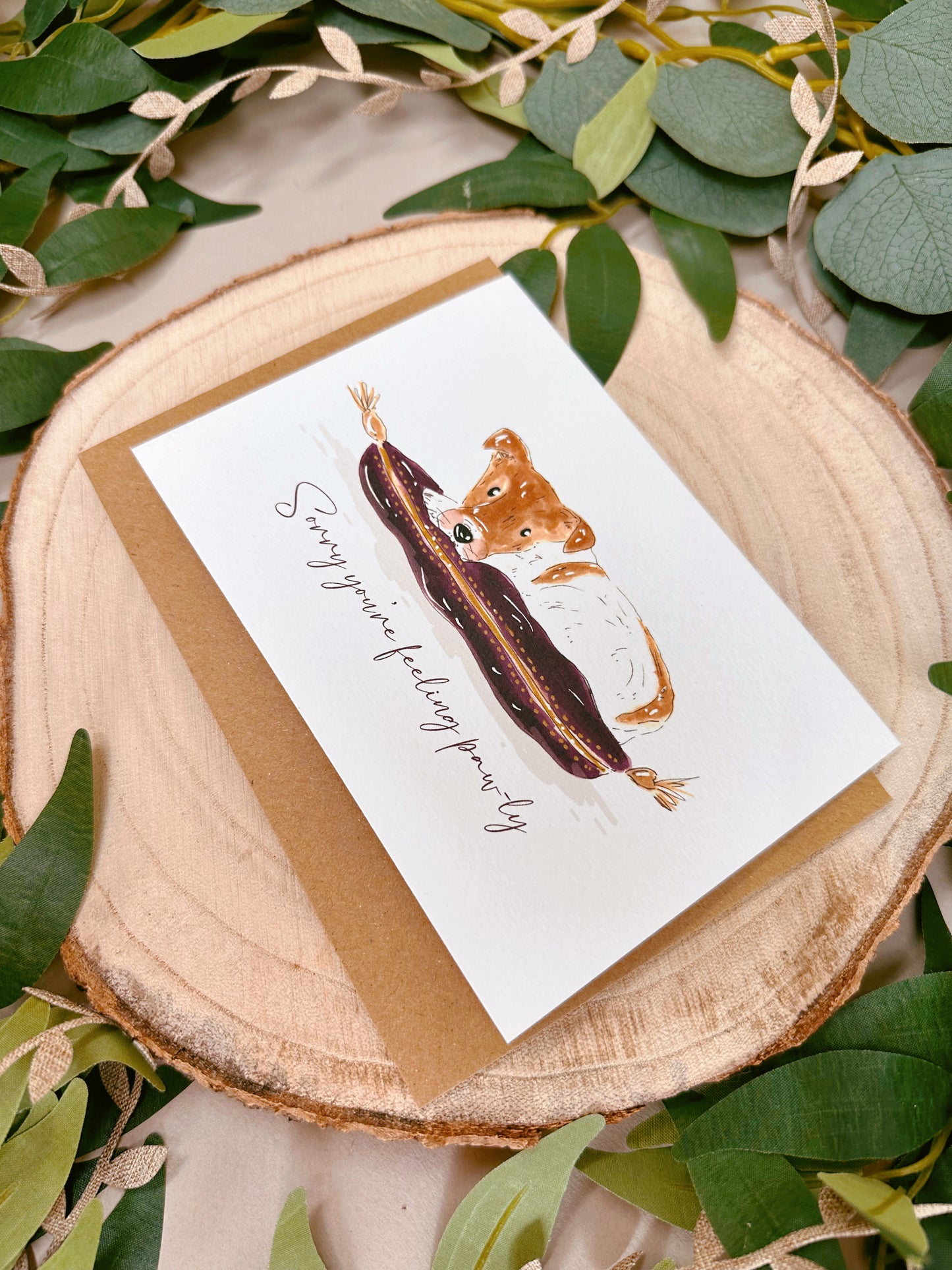 Royal Jack Russel Dog Pawly Card