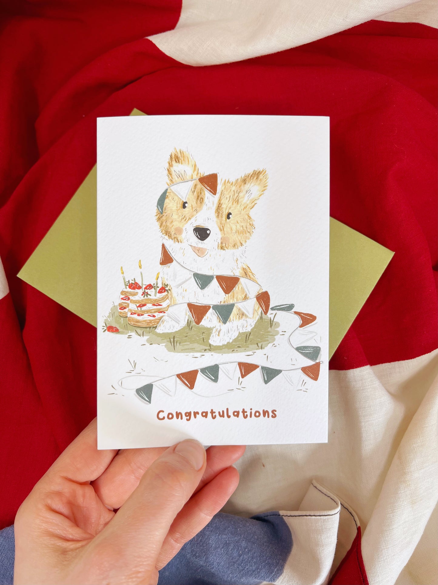 Corgi Congratulations Card