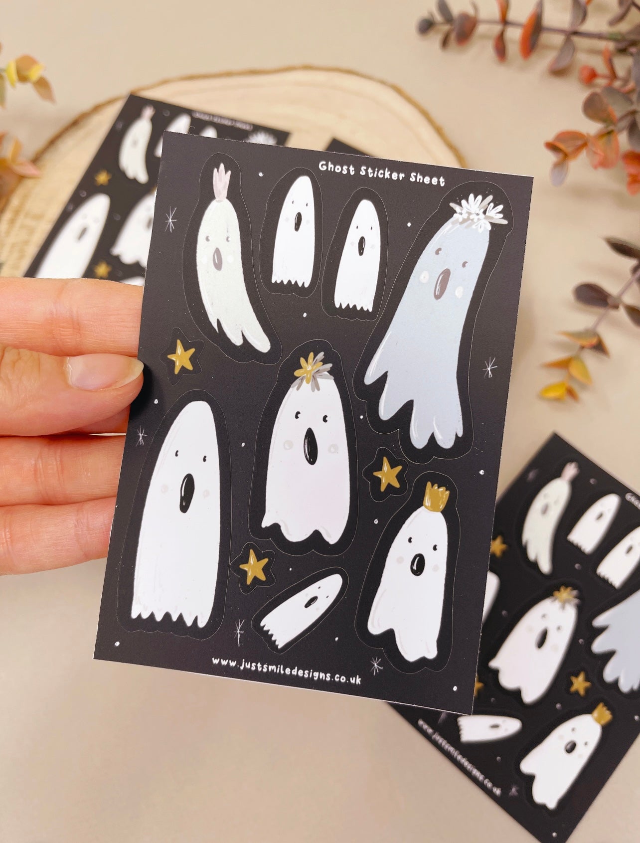 Spooky Ghost Sticker Sheet