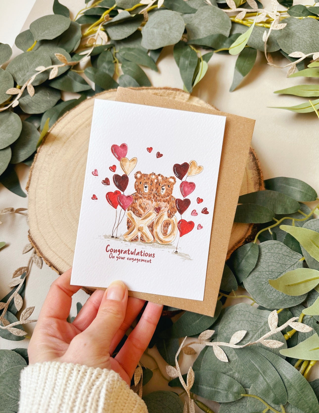 Bear Engagement Card