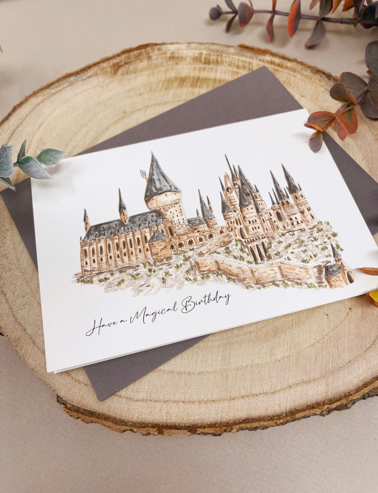 Magical Castle Birthday Card
