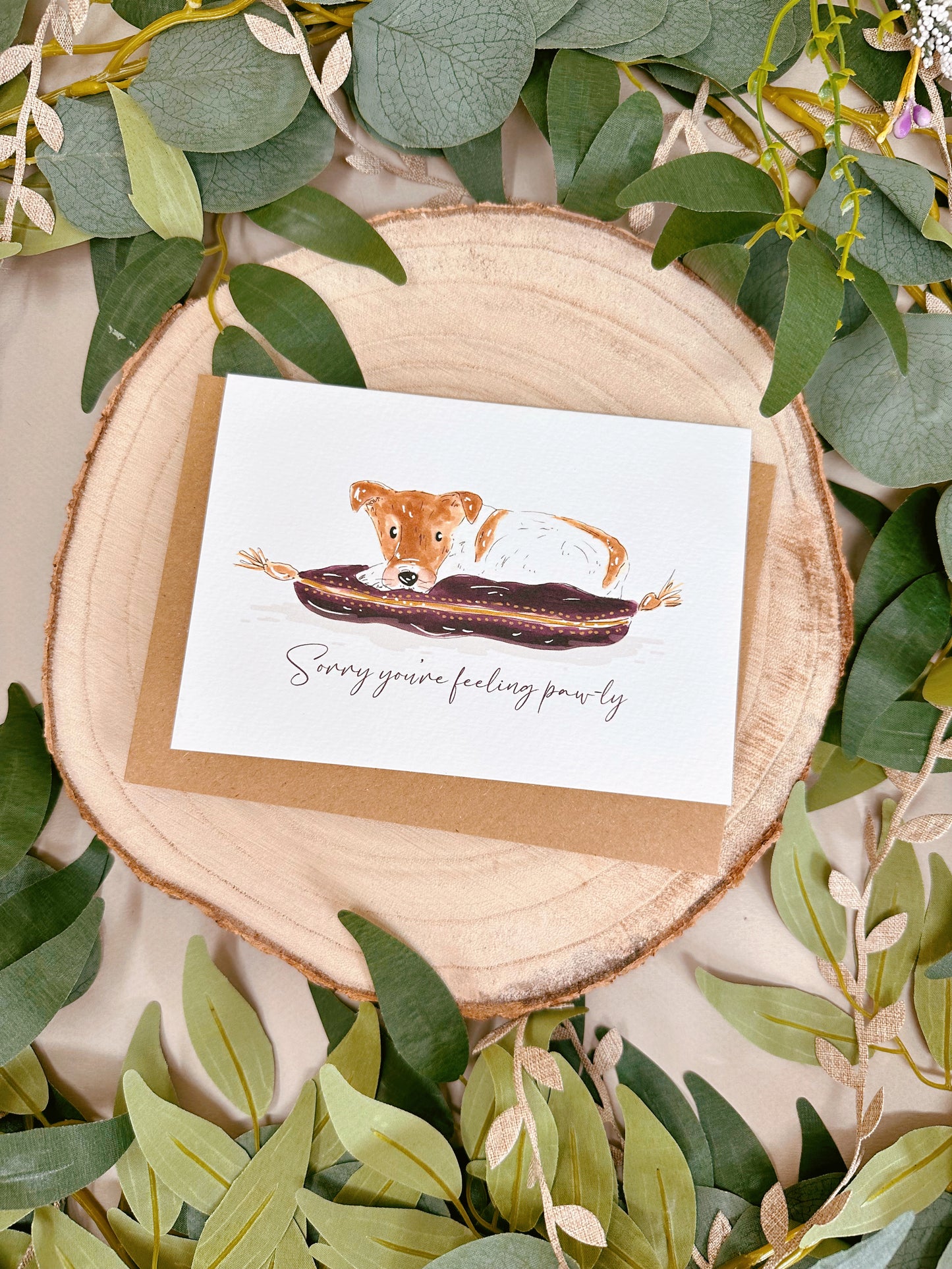 Royal Jack Russel Dog Pawly Card