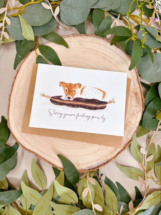 Royal Jack Russel Dog Pawly Card