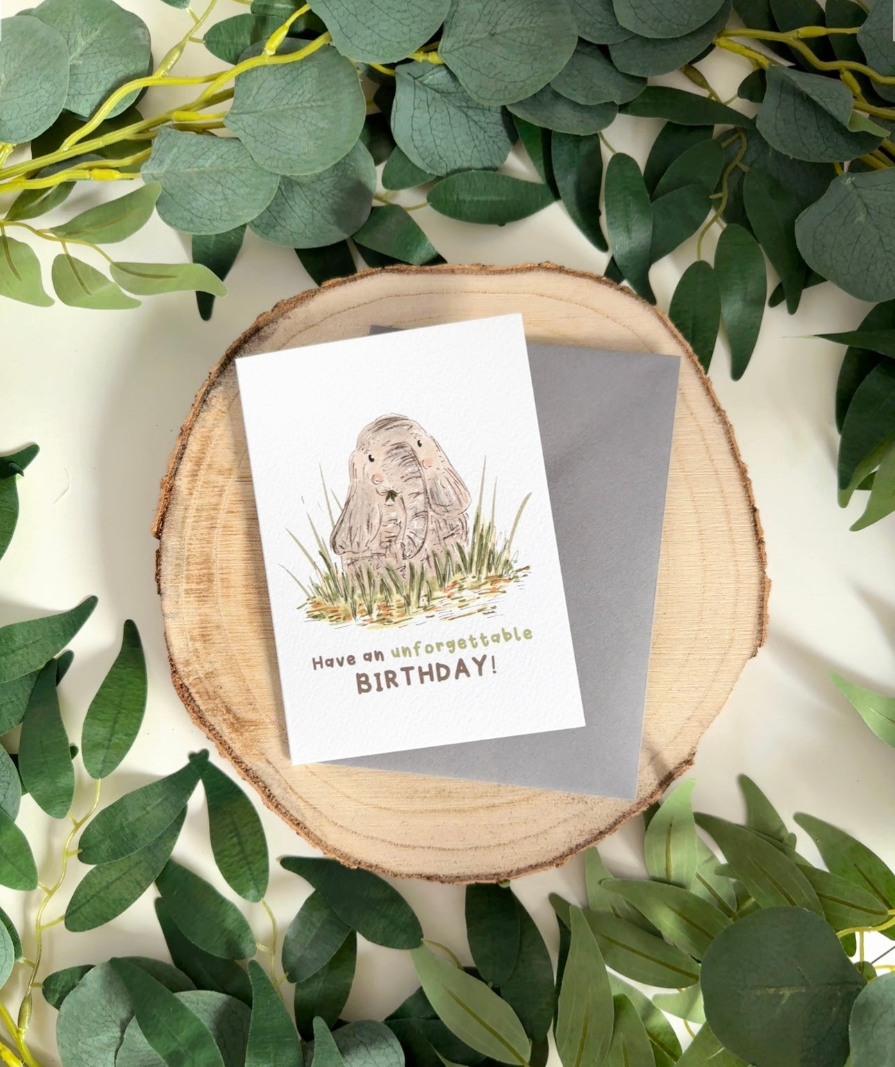 Elephant Birthday Card
