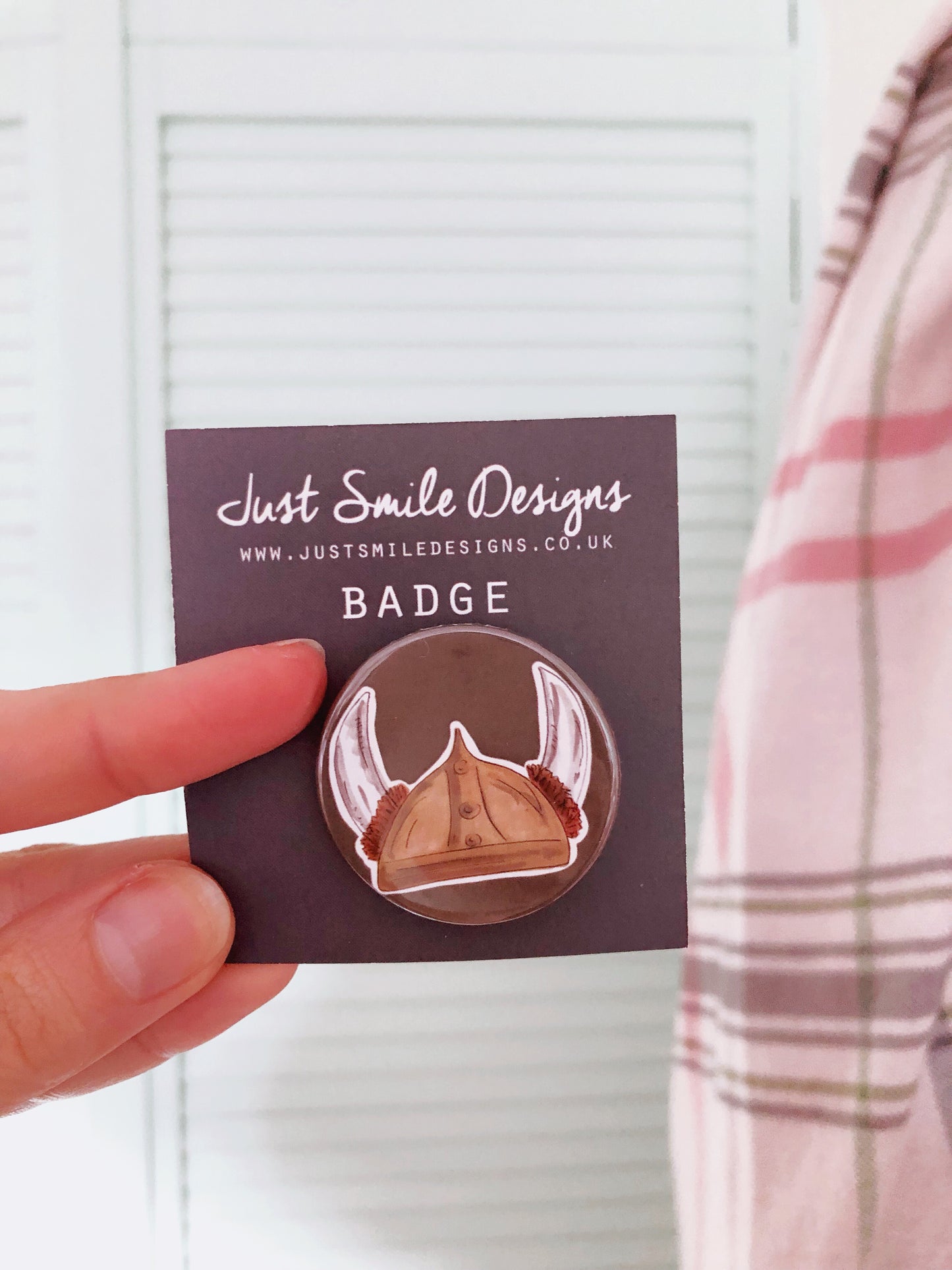 Viking Helmet Badge