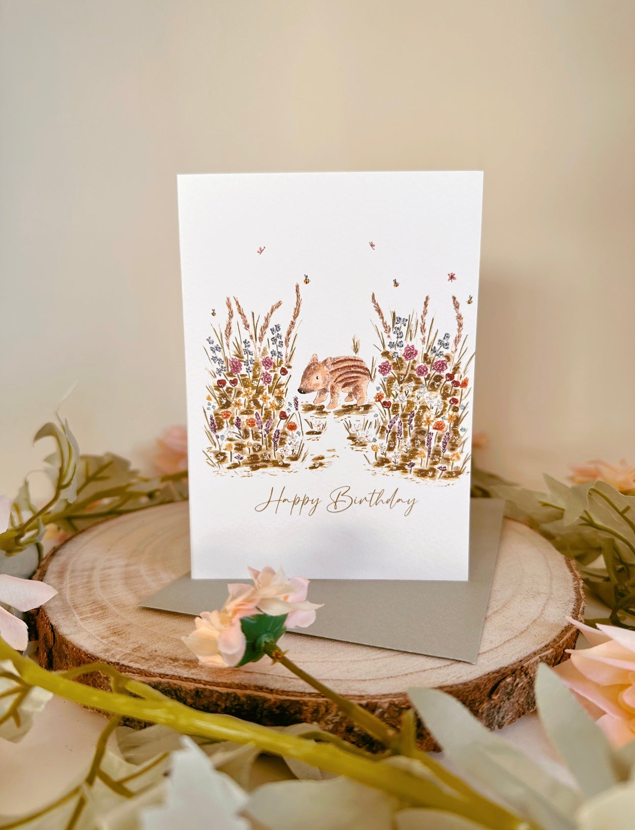 Wild Boar Medow Birthday Card