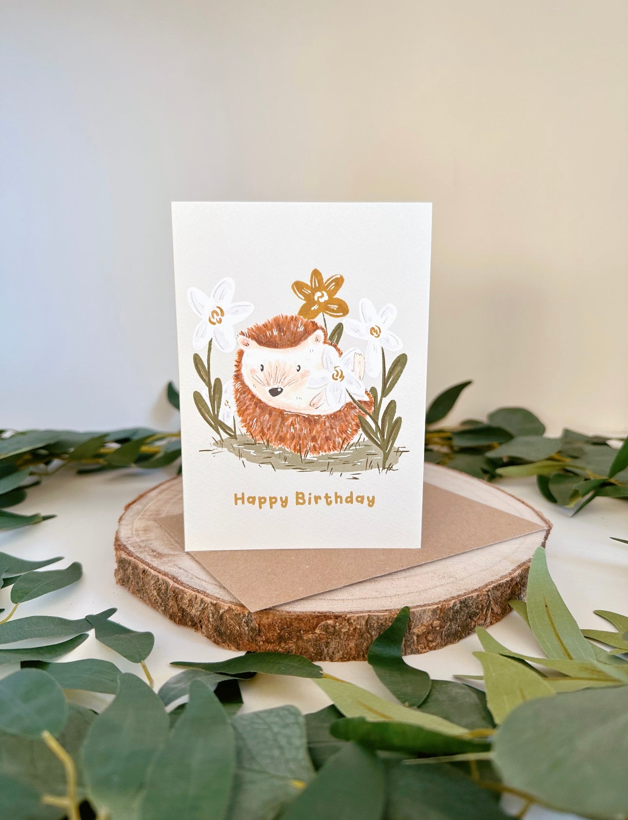 Hedgehog Birthday Card