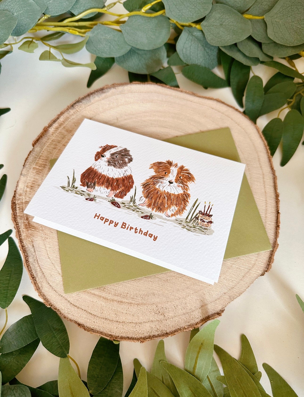Guinea Pig Birthday Card