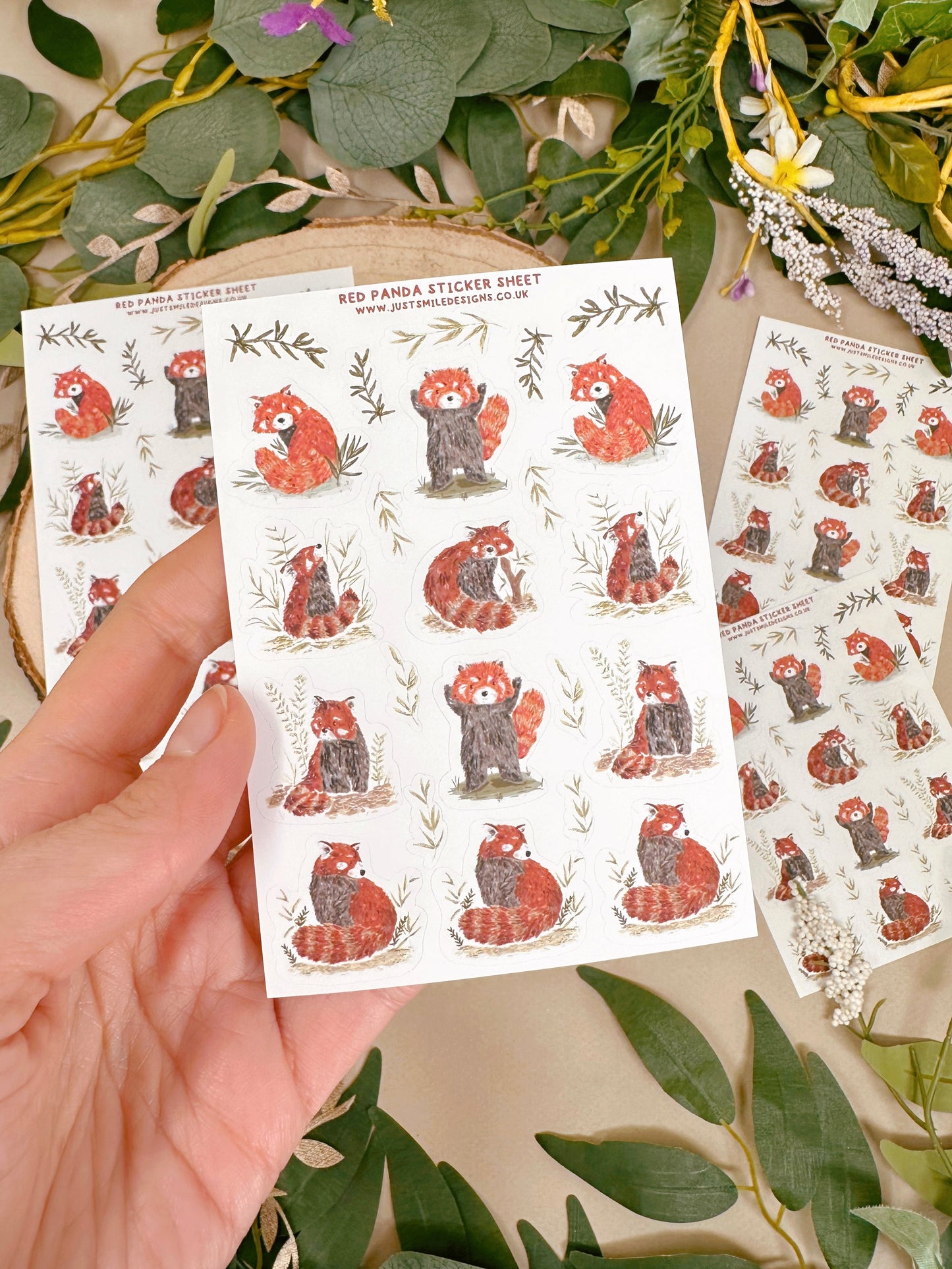 Red Panda Sticker Sheet