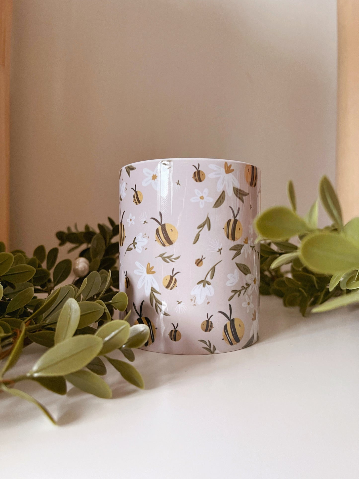 Bee Pattern Mug