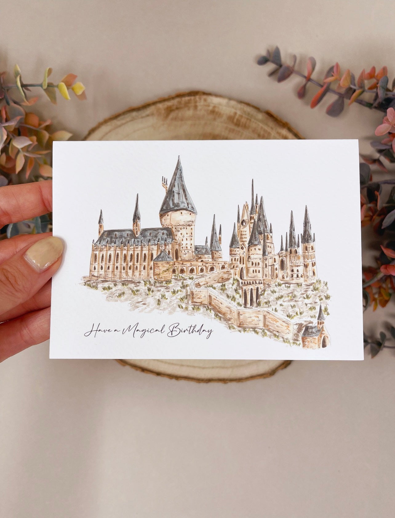 Magical Castle Birthday Card