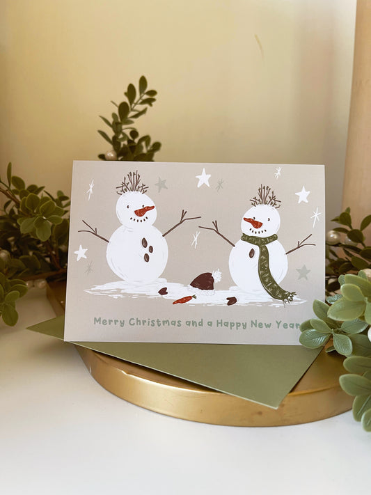 Snowmen Christmas Card