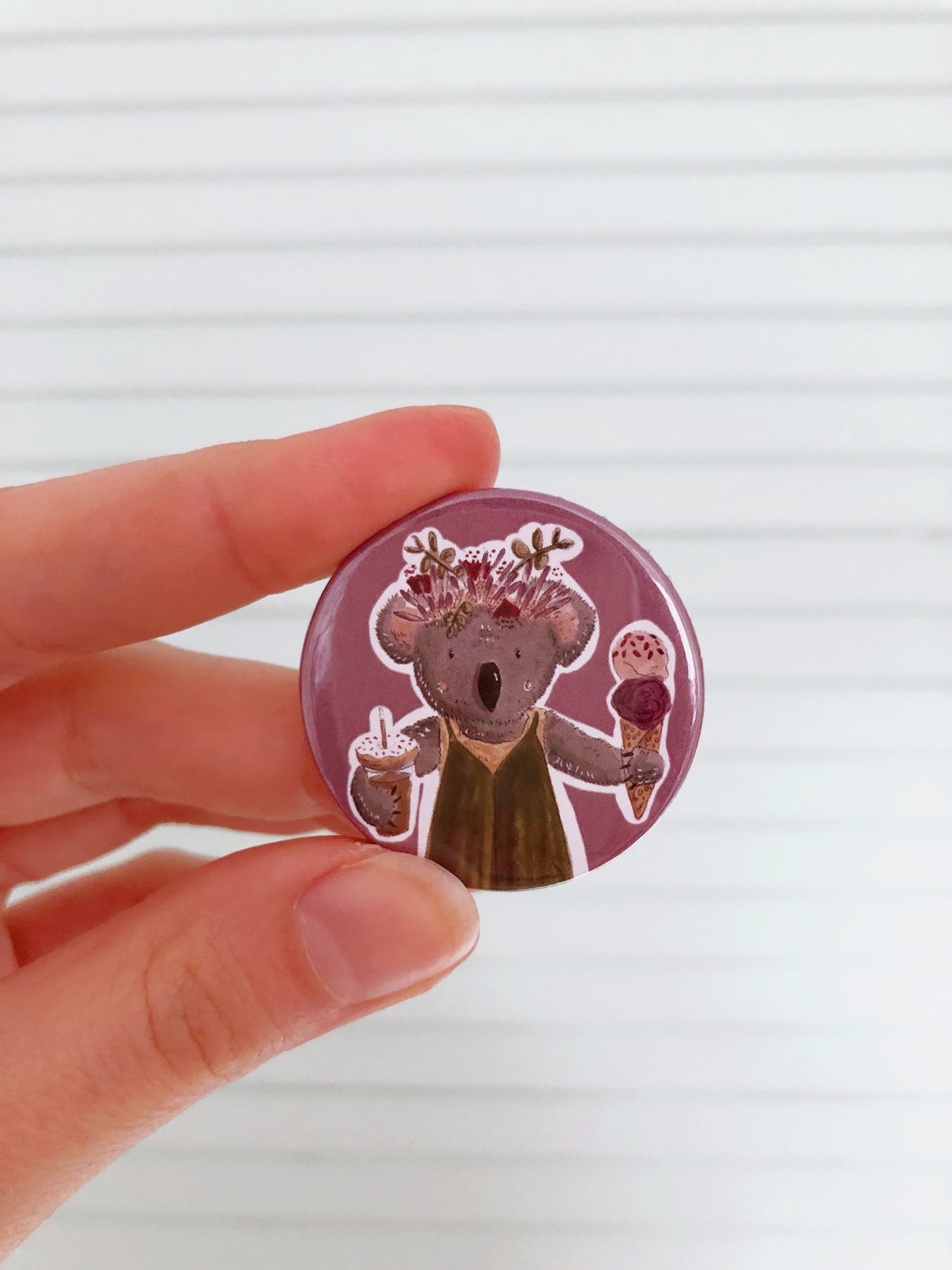Ice cream Koala Badge