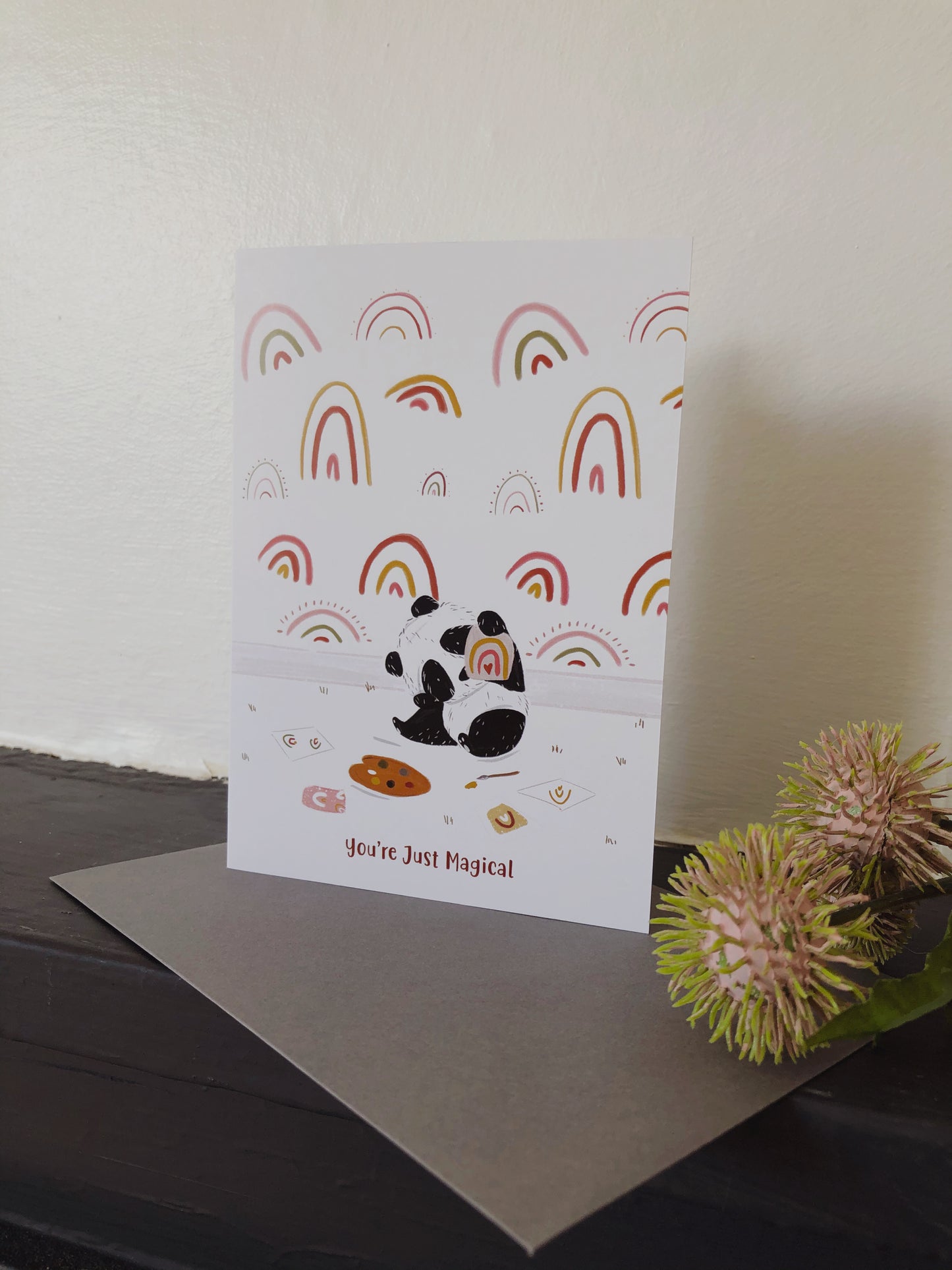 Panda Rainbow Card