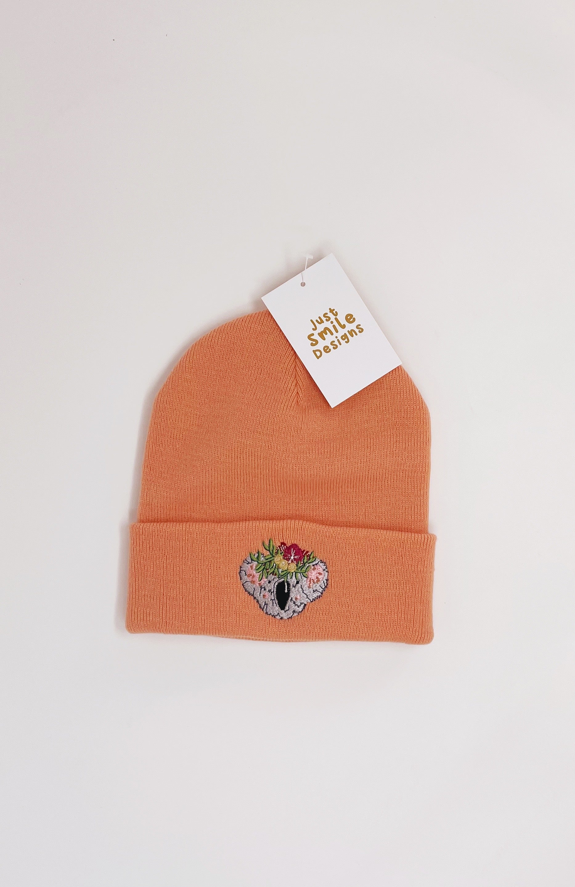 Koala embroidered beanie