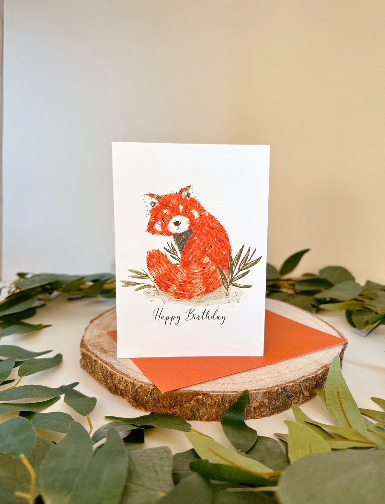 Red Panda Birthday Card