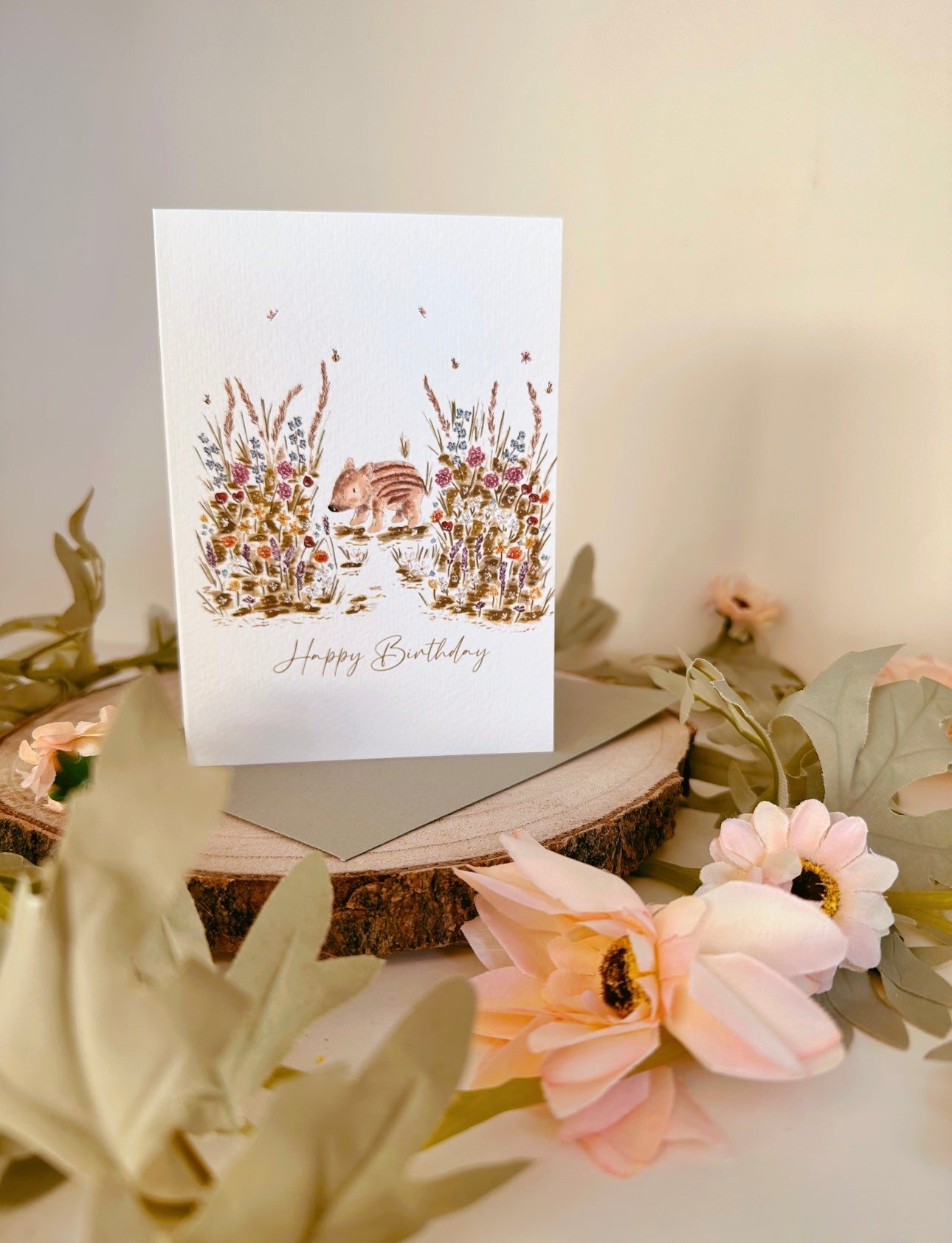 Wild Boar Medow Birthday Card