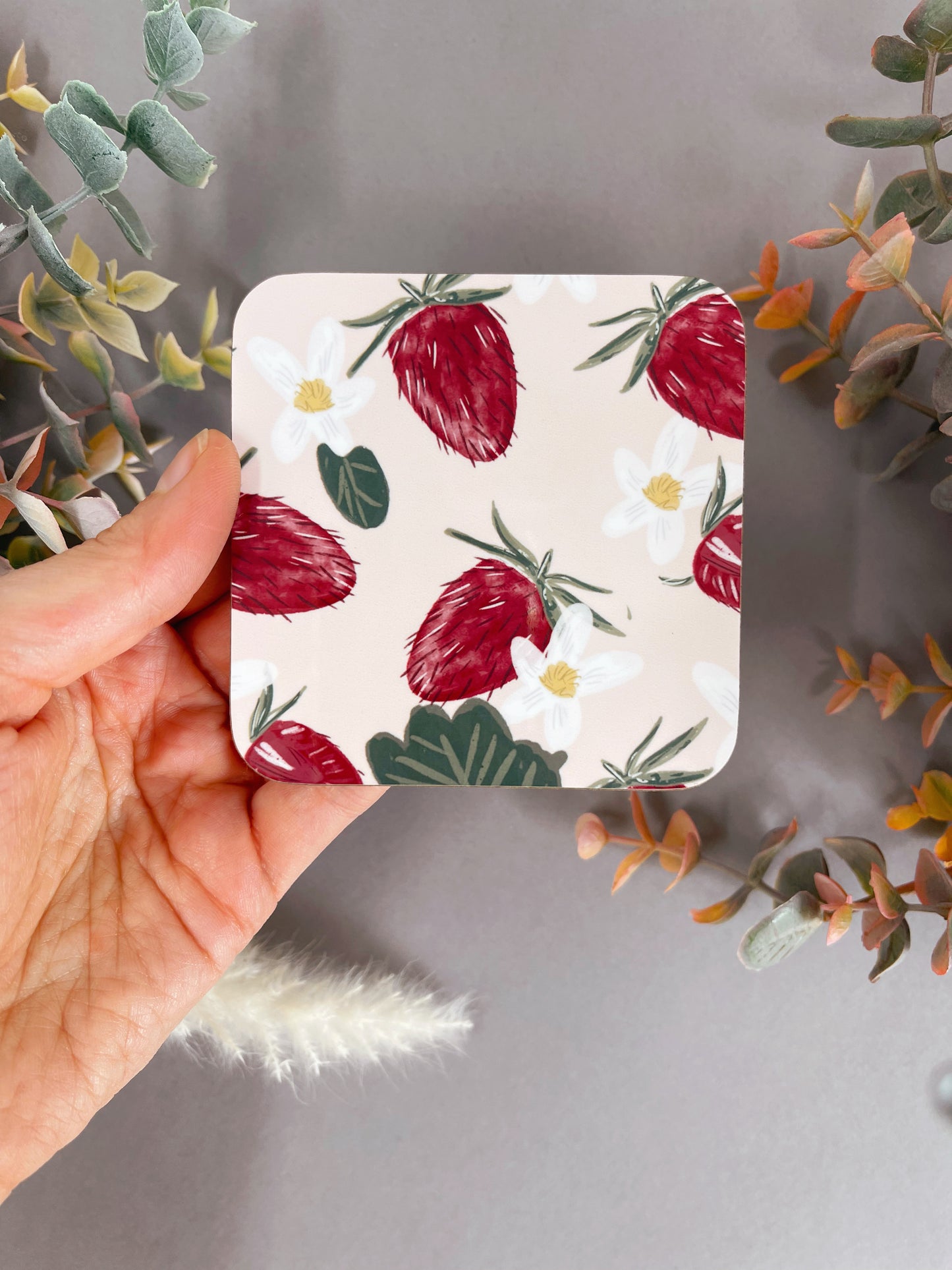 Strawberry Coaster