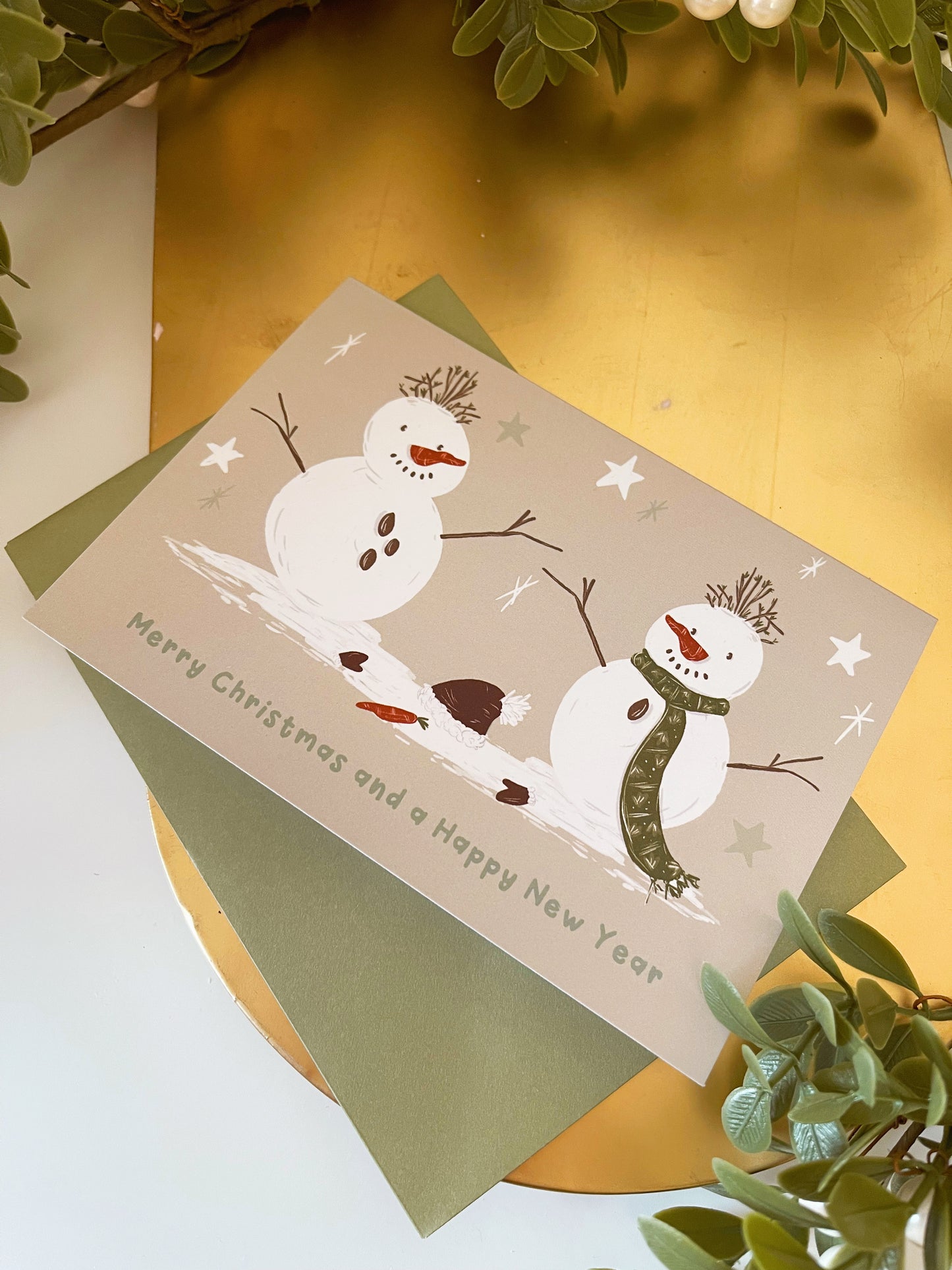 Snowmen Christmas Card