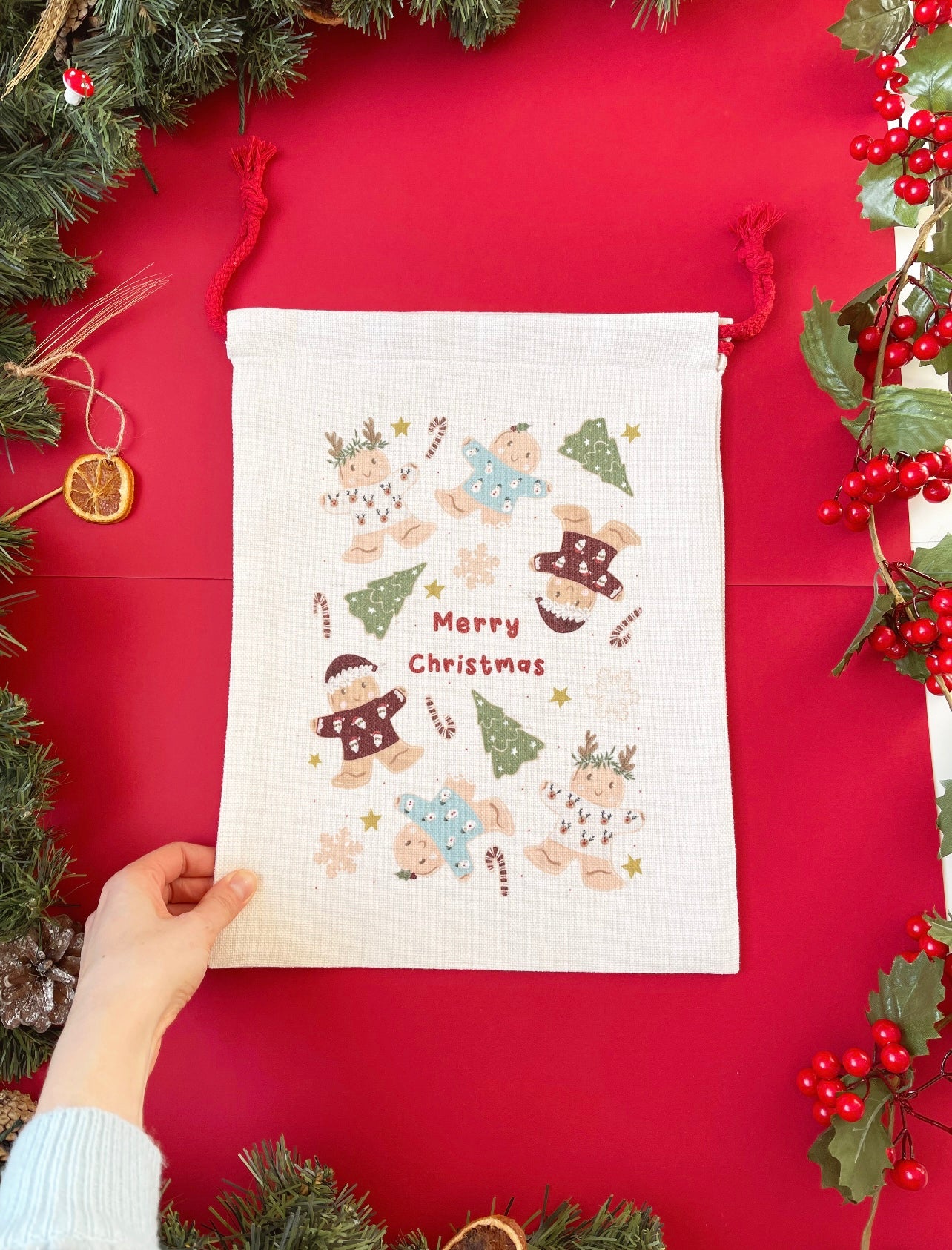 Santa Sack - Gingerbread