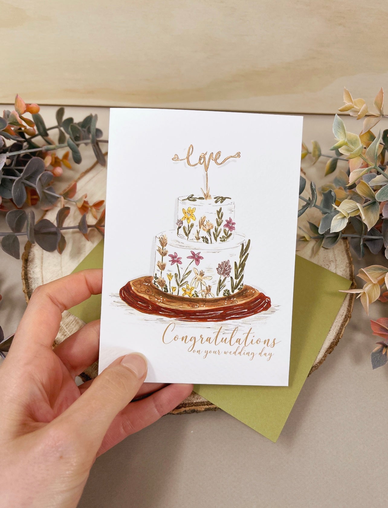 Love Wedding Cake Card