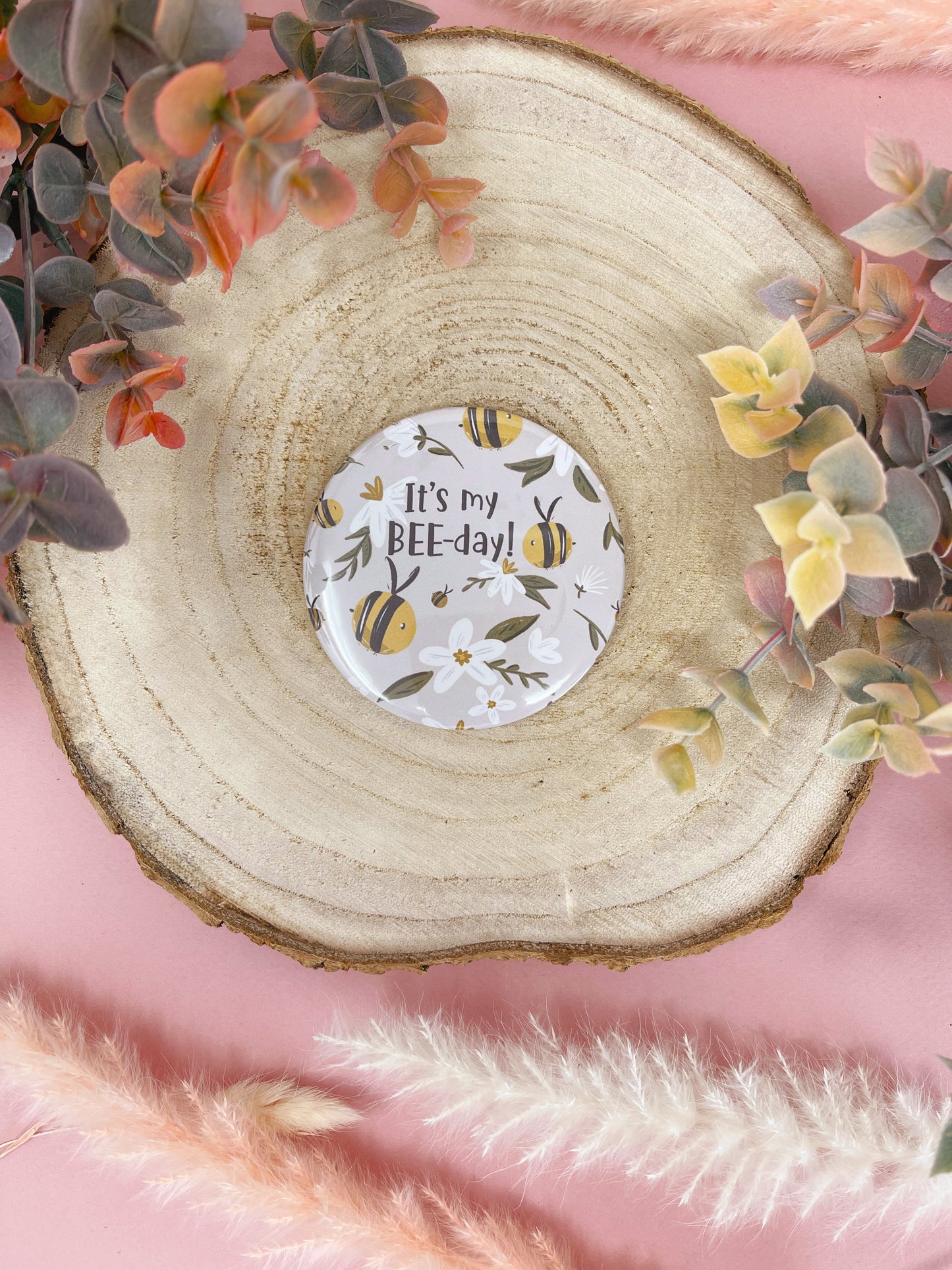 Bee Birthday Badge