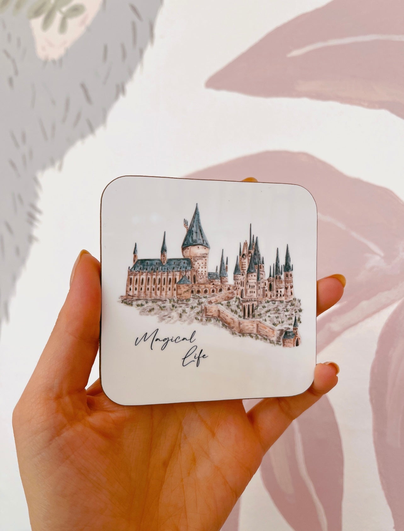 Hogwarts castle coaster