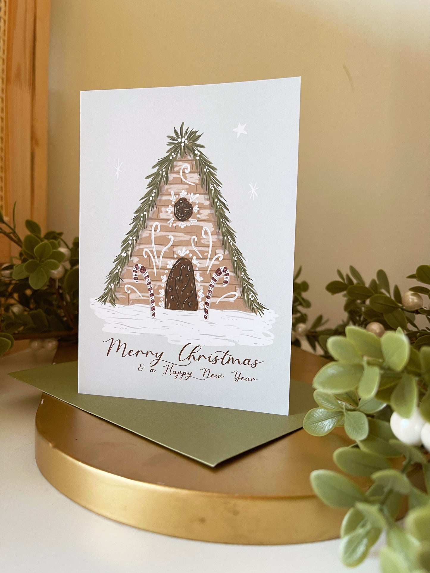 Gingerbread House Christmas Card