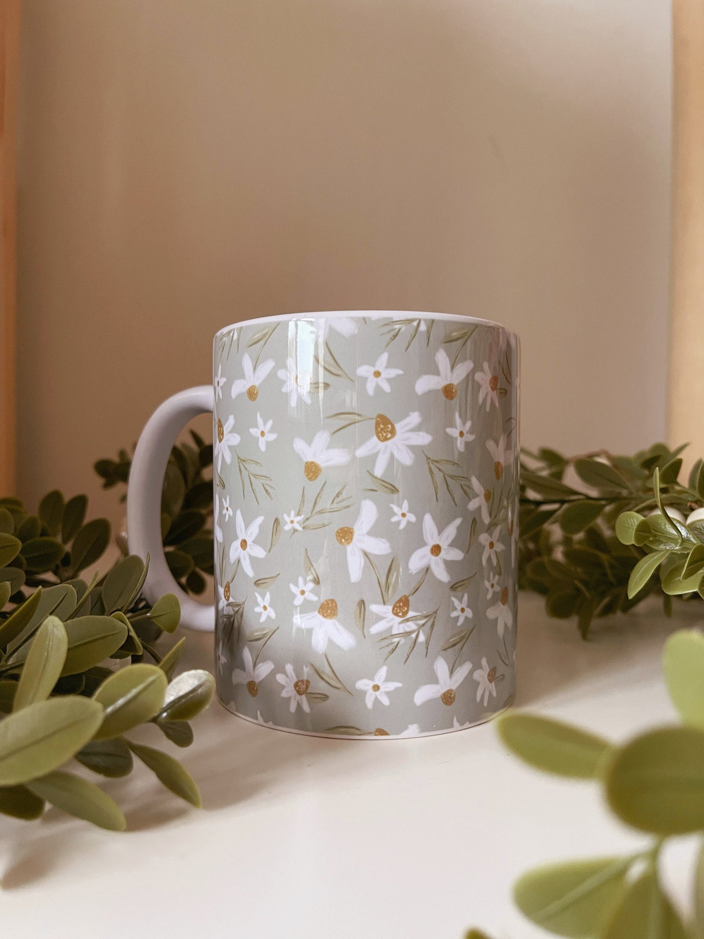 Daisy Floral Mug
