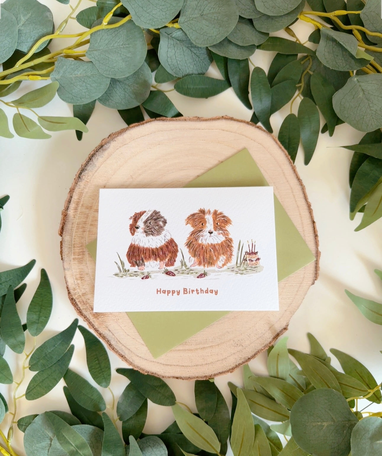Guinea Pig Birthday Card