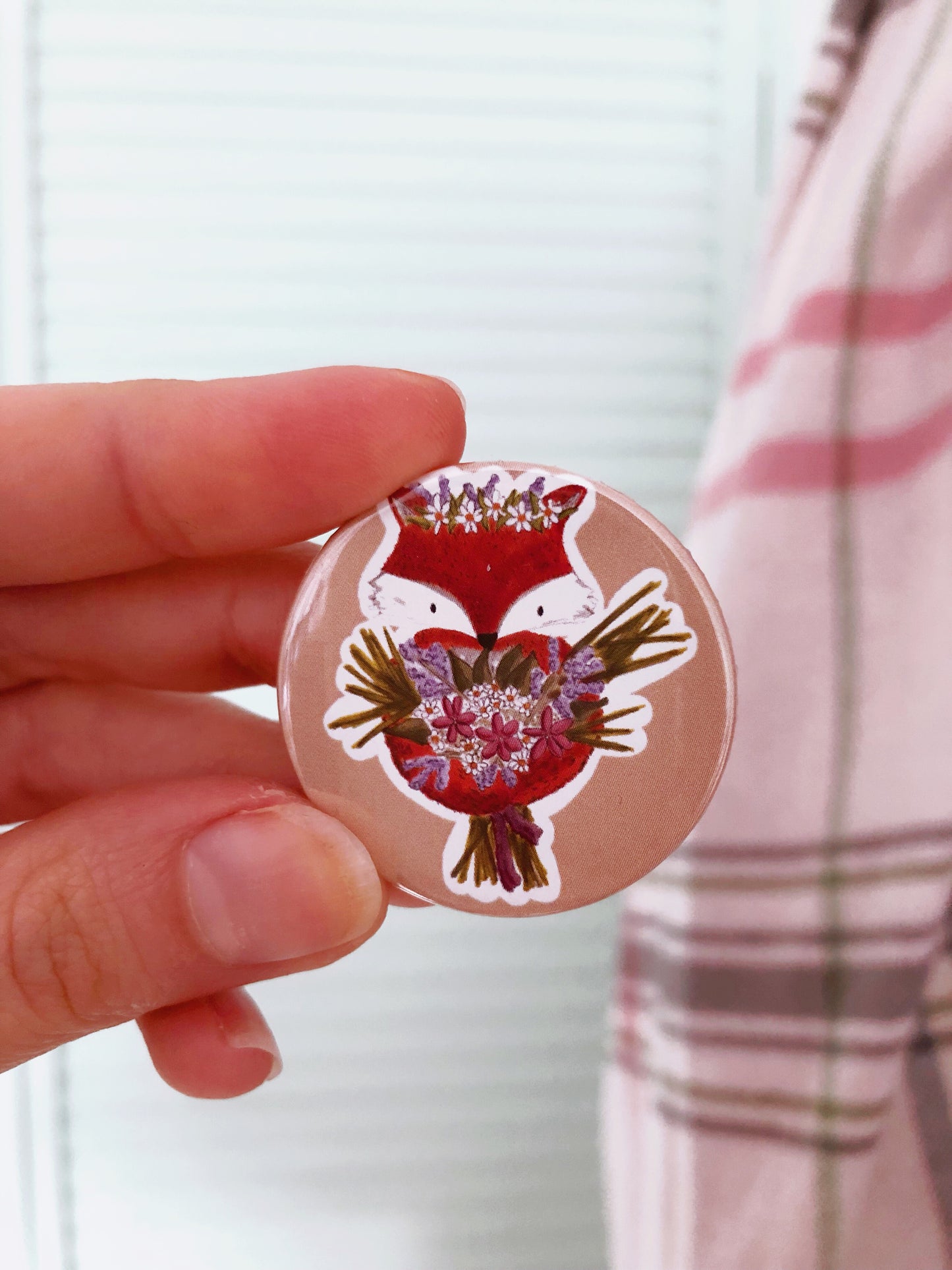 Fox Bouquet Badge