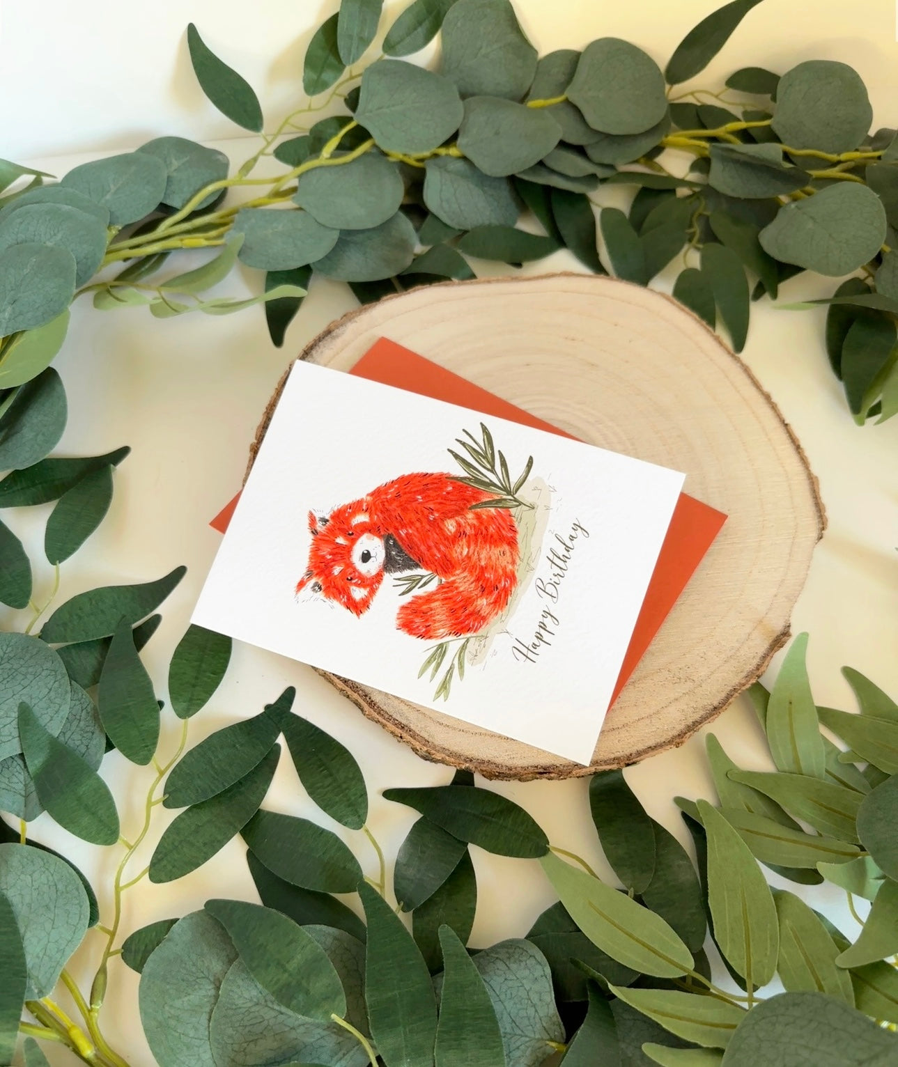 Red Panda Birthday Card