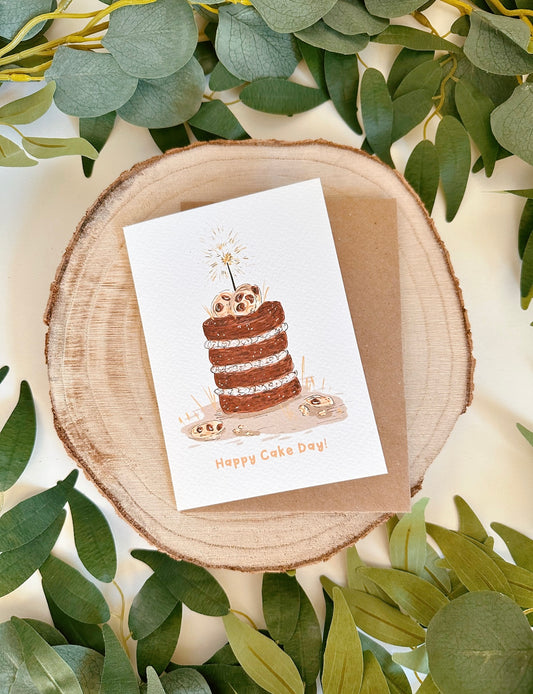 Chocolate Cake Birthday Card