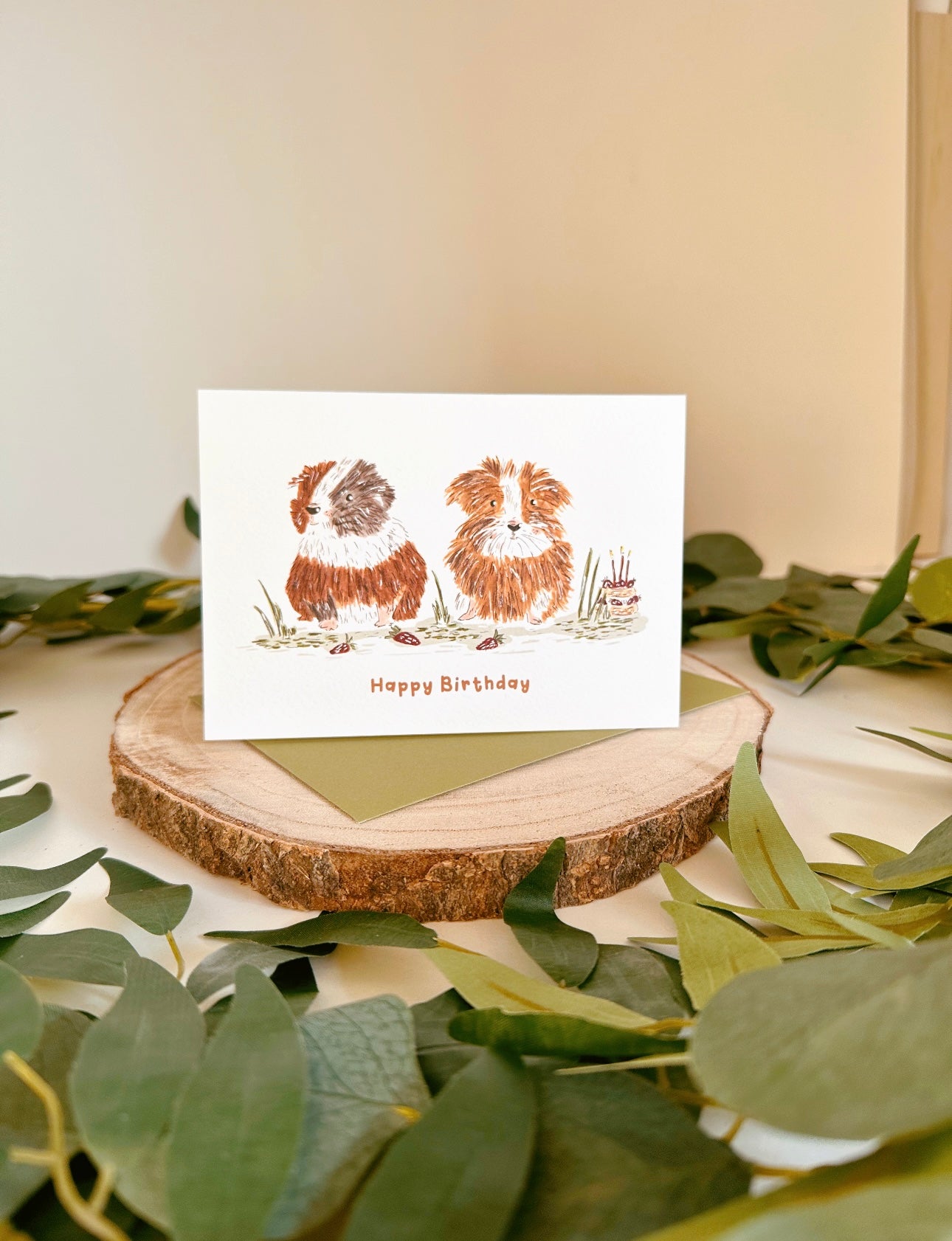Guinea Pig Birthday Card