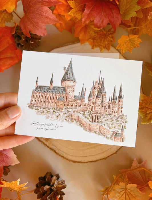 Hogwarts Castle Postcard