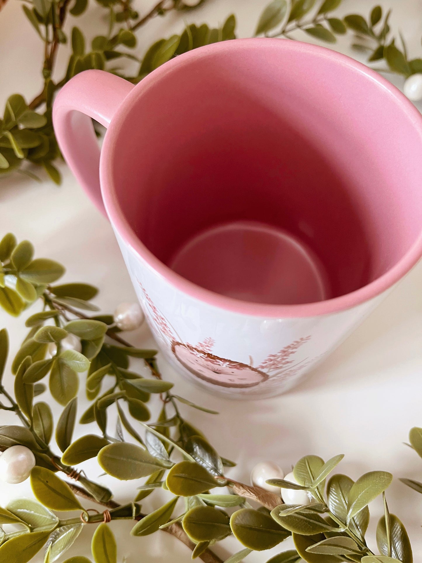 Hedgehog Floral Mug