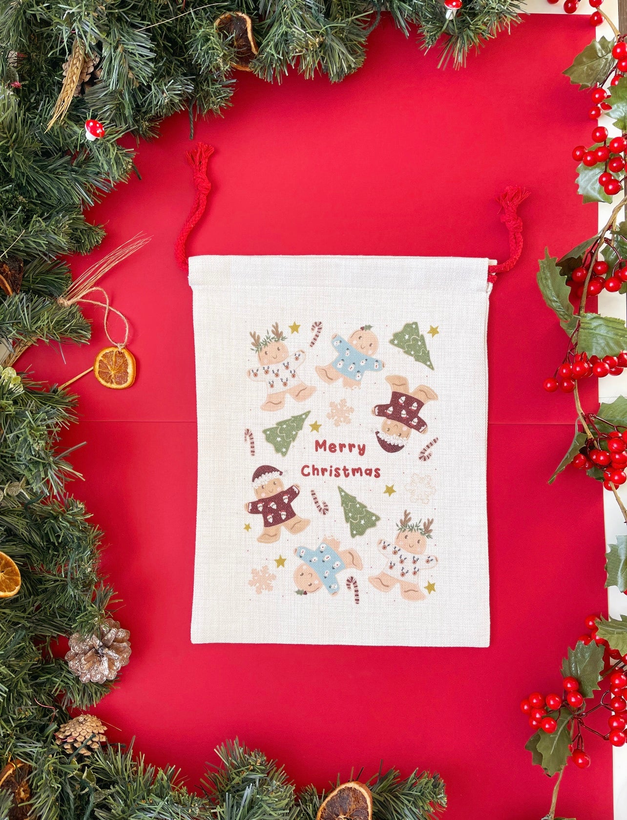 Santa Sack - Gingerbread