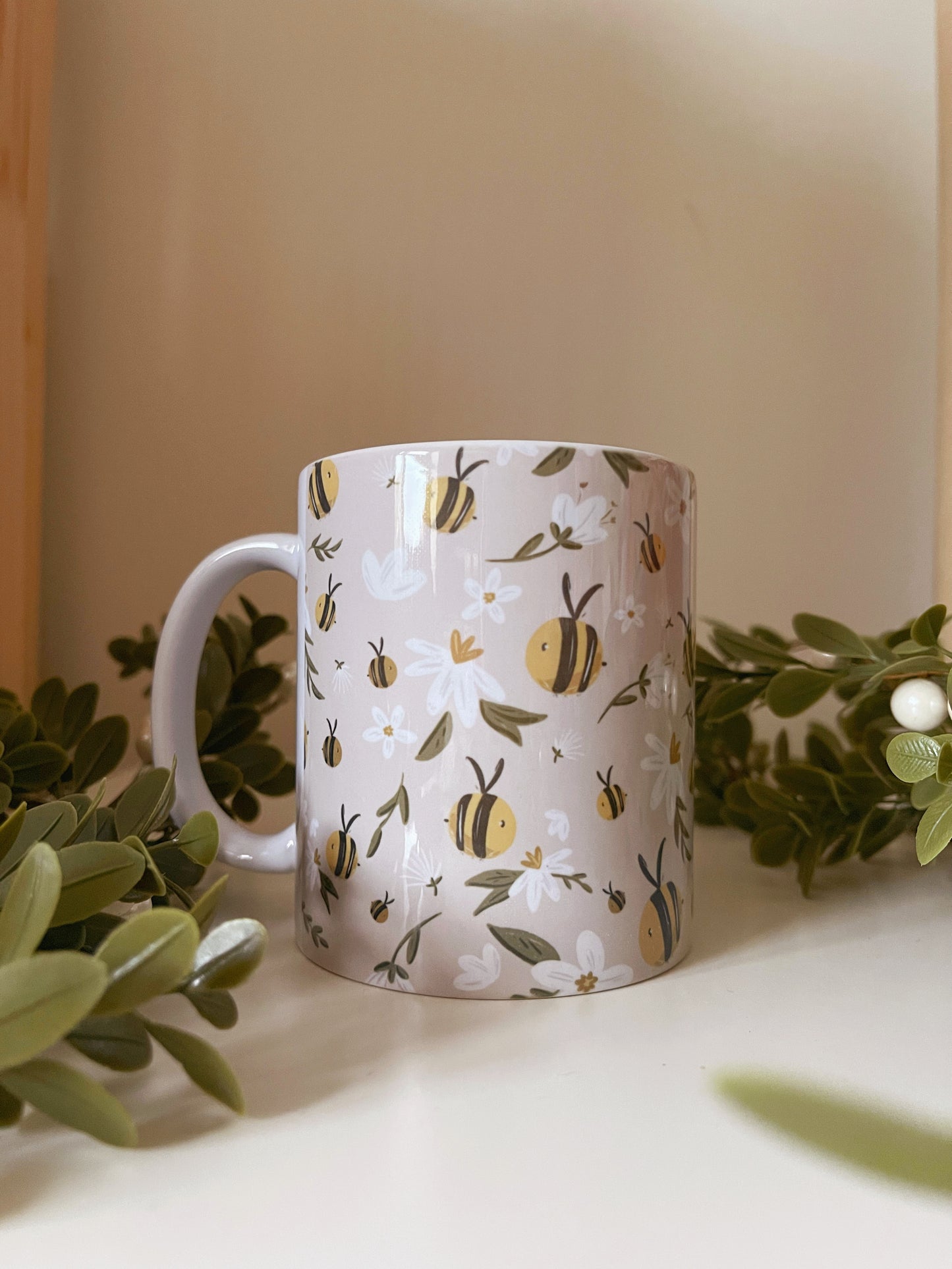 Bee Pattern Mug
