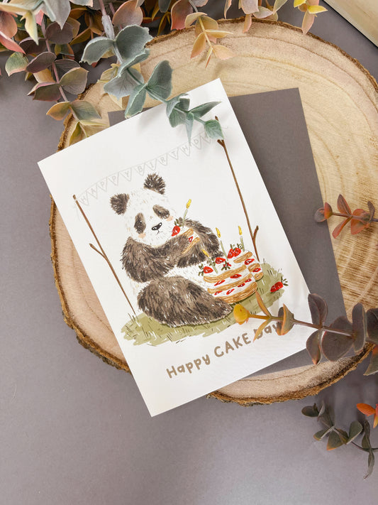 Panda Birthday Card