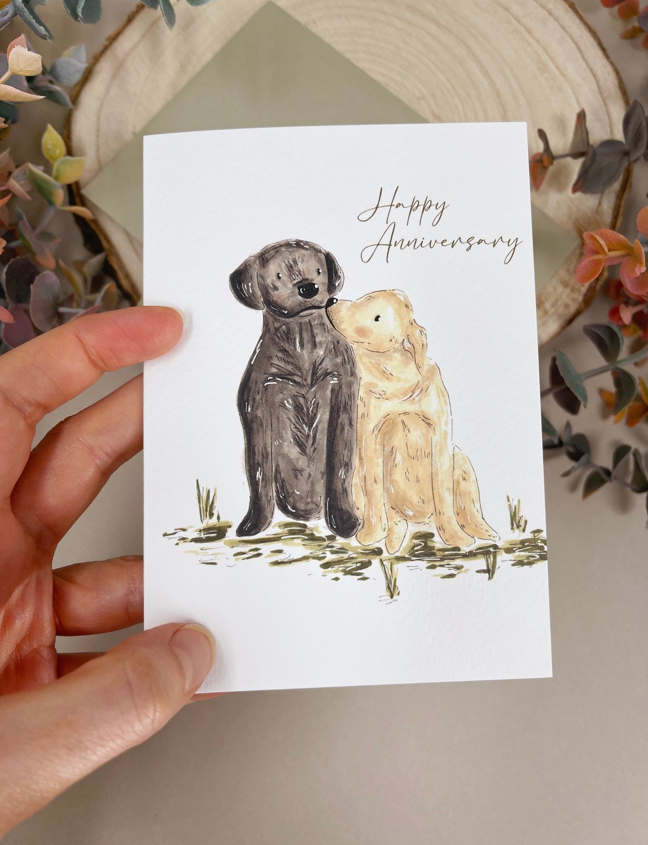 Labrador Anniversary Card