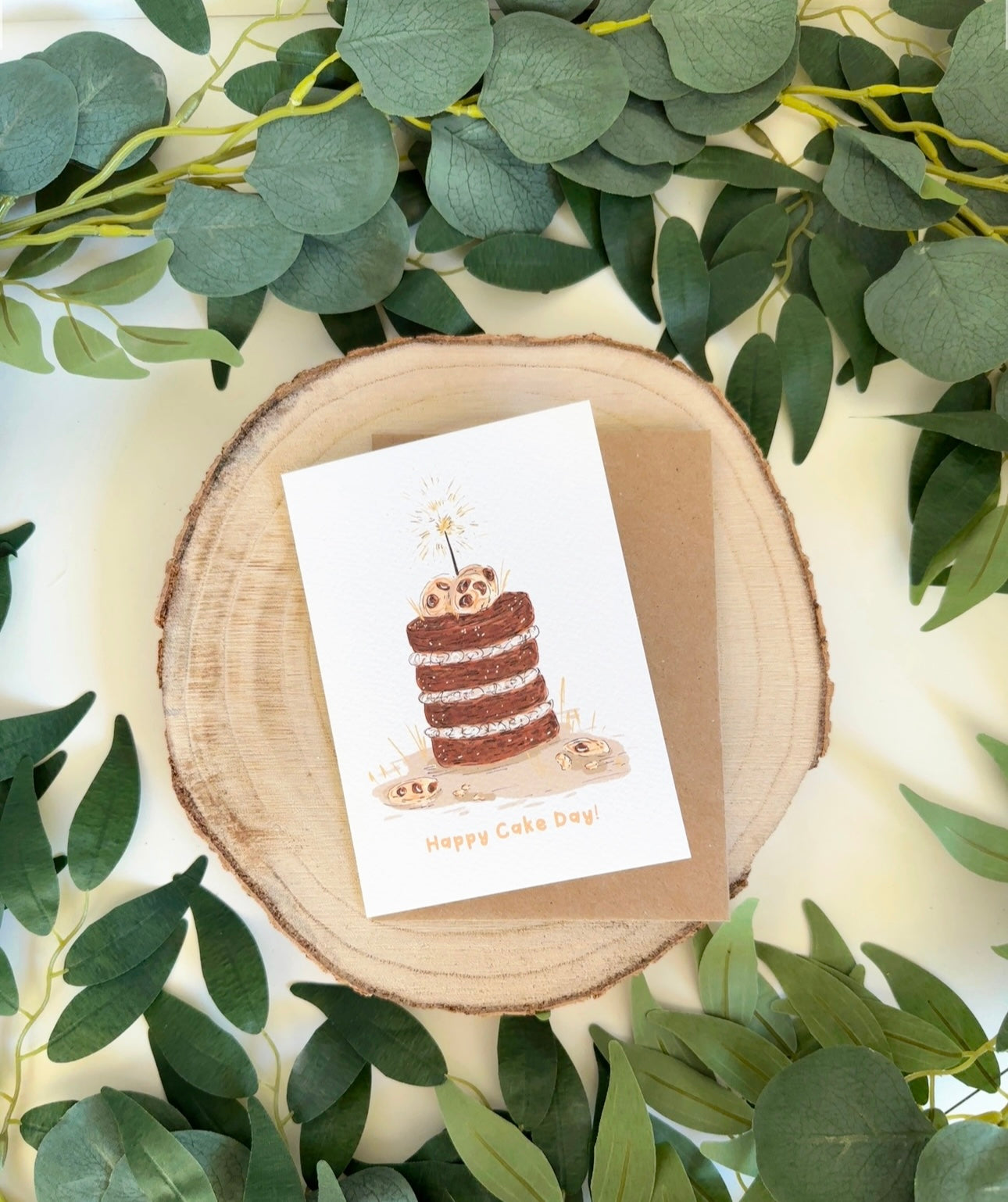 Chocolate Cake Birthday Card