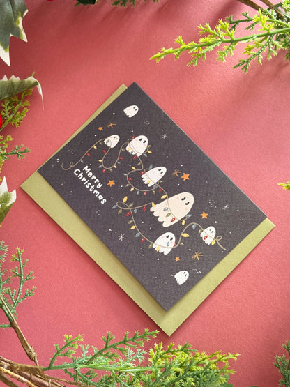 Ghost Lights Christmas Card
