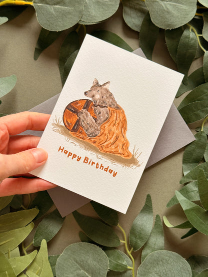 Wolf Birthday Card