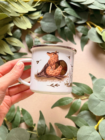 Warrior Wolves Enamel Mug