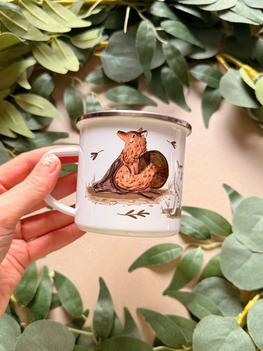 Warrior Wolves Enamel Mug
